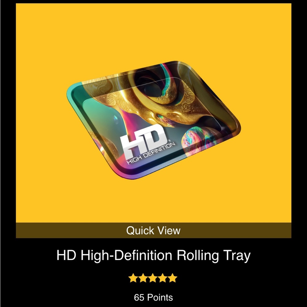 Authentic HD High-Definition Rolling Tray
